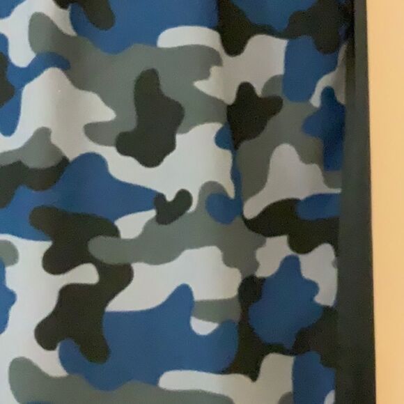 Daya by Zendaya Blue Camo Print Track Pant Medium M Camouflage - Picture 6 of 13